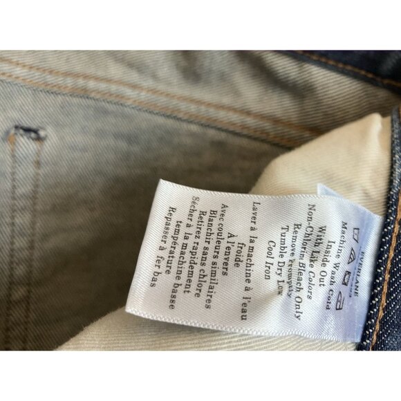 Everlane Womens 29x27” Selvedge Denim Blue Jeans Organic Cotton, Straight Leg - Picture 12 of 12